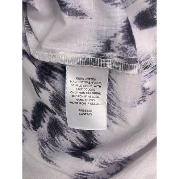 Treasure & Bond 100% Cotton Abstract Print Long Sleeve Blouse Size Small - Picture 8 of 10